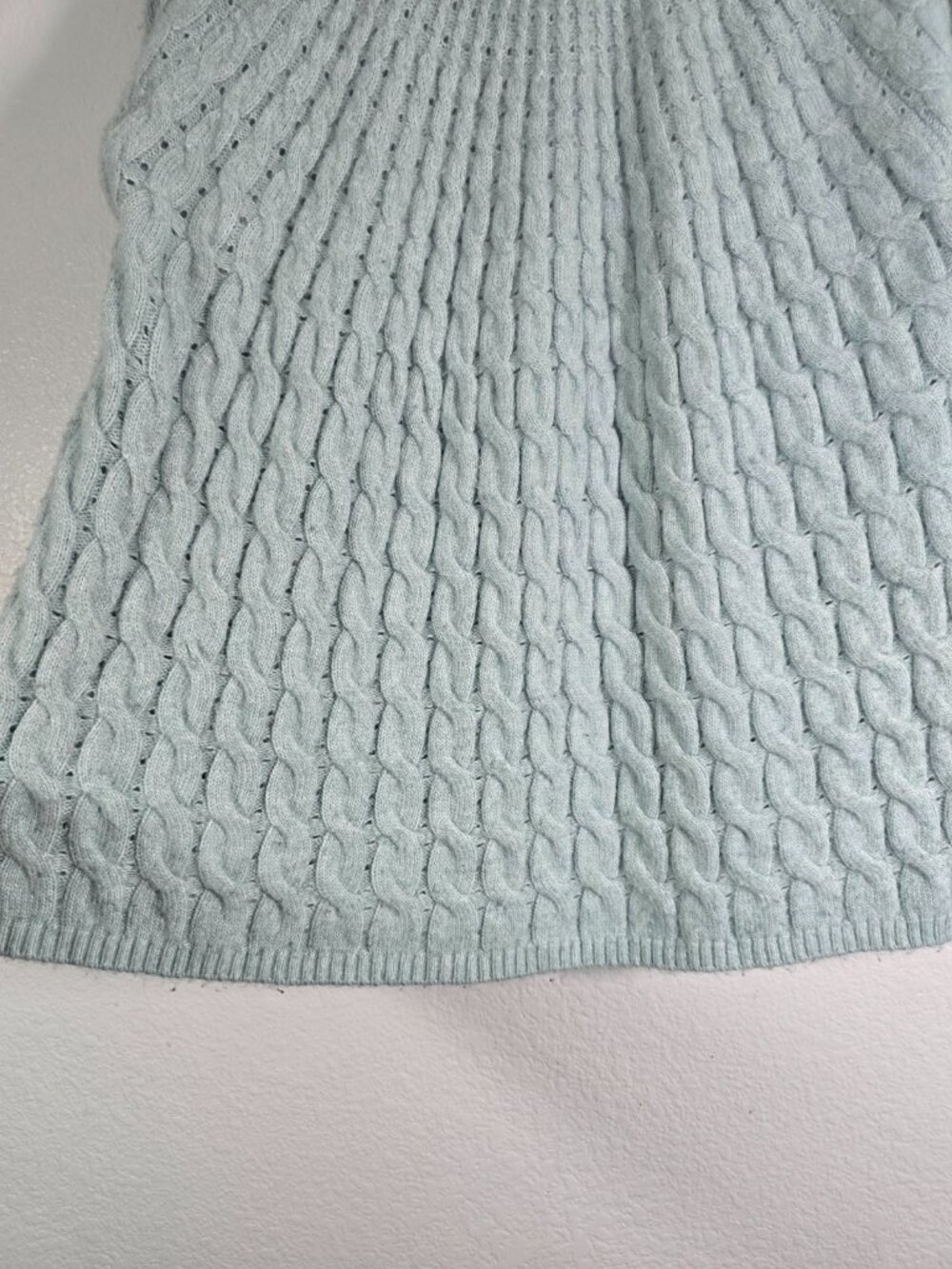 Lane Bryant Cable Knit Sweater Women Plus Size 22-24 Blue Pullover Fall Winter - Picture 3 of 7